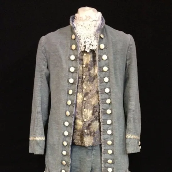 18th Century Court Gent in Grey and Blue (HIRE ONLY)