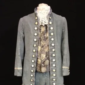 18th Century Court Gent in Grey and Blue (HIRE ONLY)