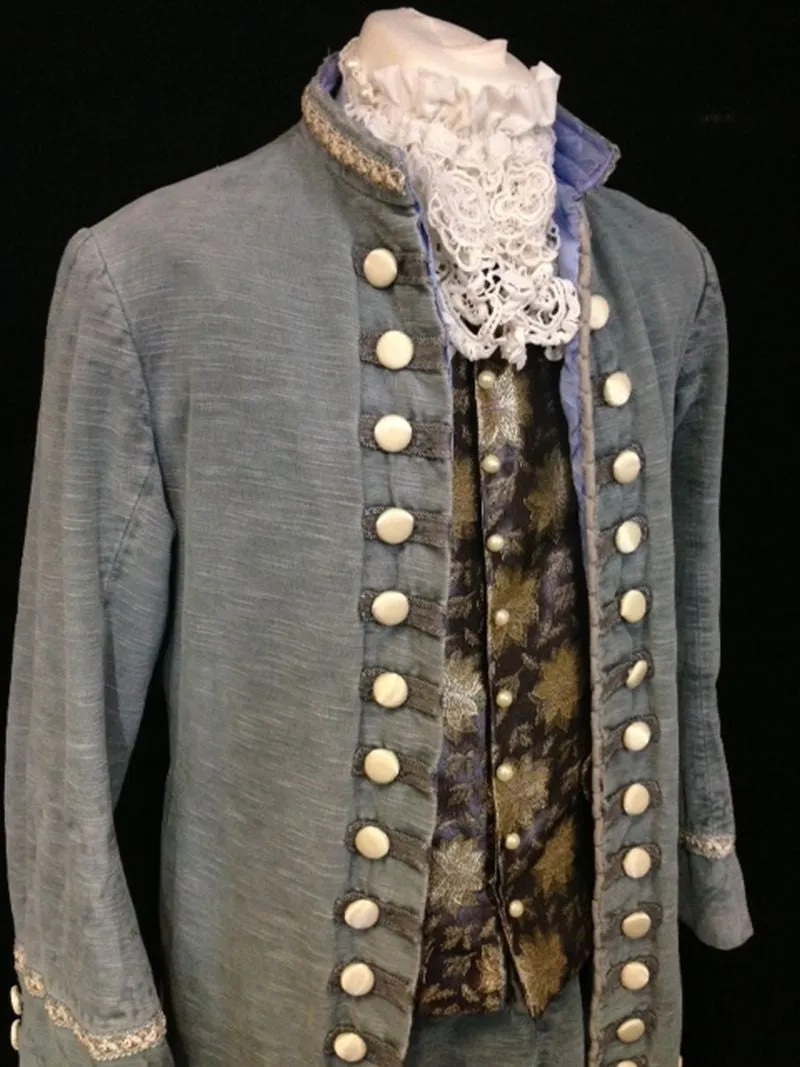 18th Century Court Gent in Grey and Blue (HIRE ONLY)