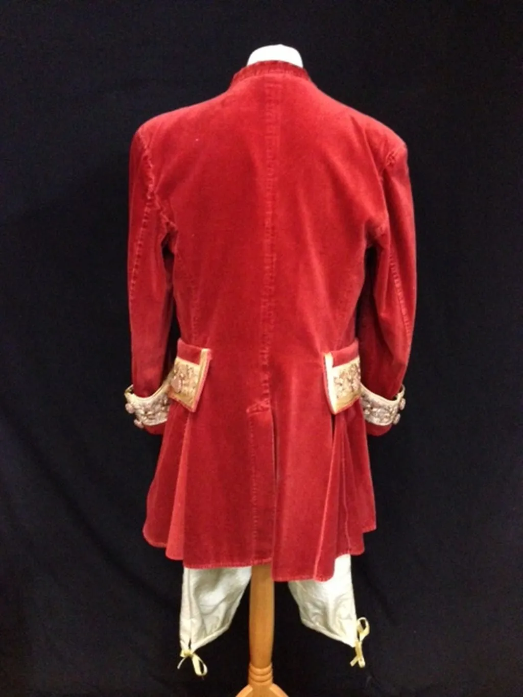 18th Century Court Gent in Ruby and Gold