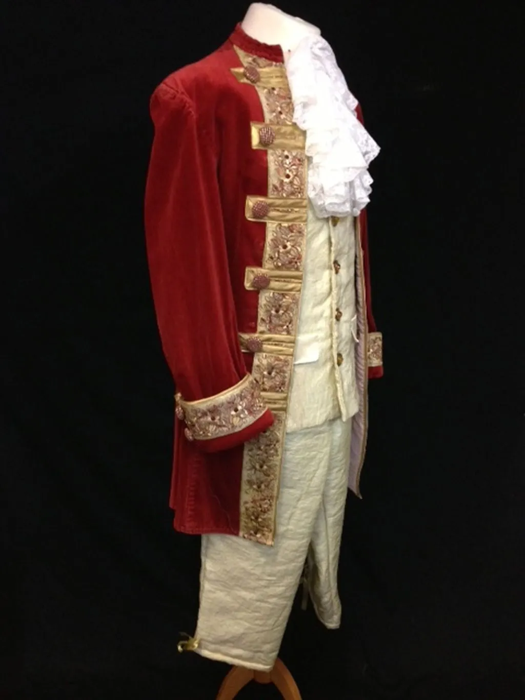 18th Century Court Gent in Ruby and Gold