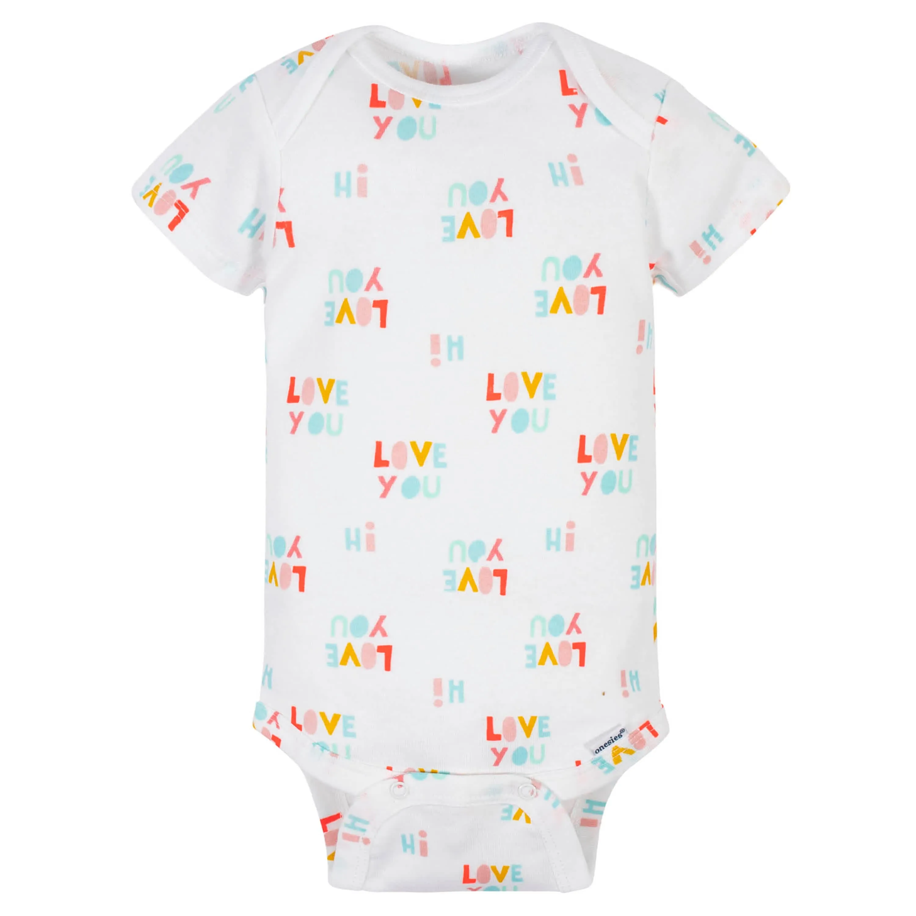 3-Pack Baby Girls Rainbow Onesies® Bodysuits
