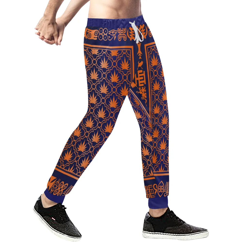 ADRINKRA ORANGE LEAF Men's Sweatpants
