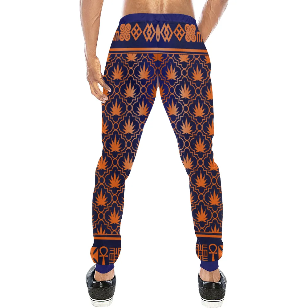ADRINKRA ORANGE LEAF Men's Sweatpants