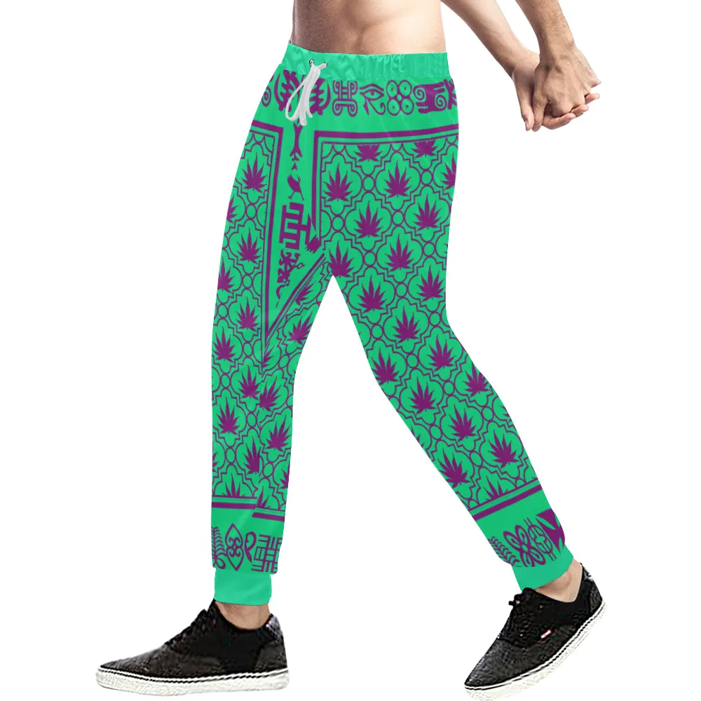 ADRINKRA PURPLE LEAF Men's Sweatpants