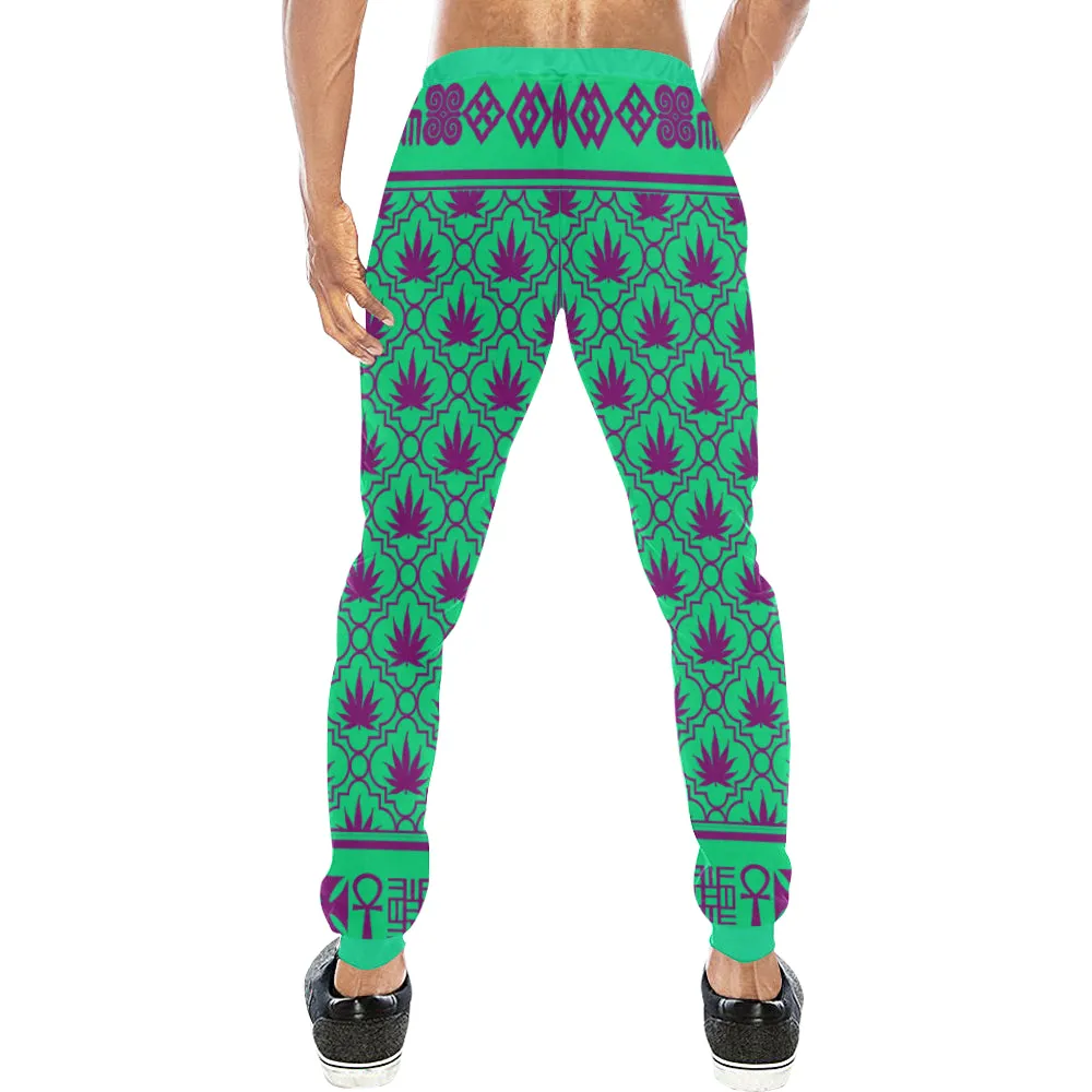 ADRINKRA PURPLE LEAF Men's Sweatpants