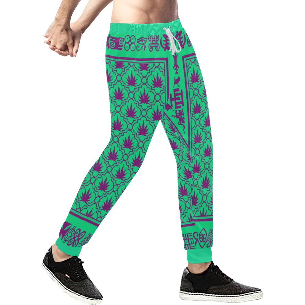 ADRINKRA PURPLE LEAF Men's Sweatpants