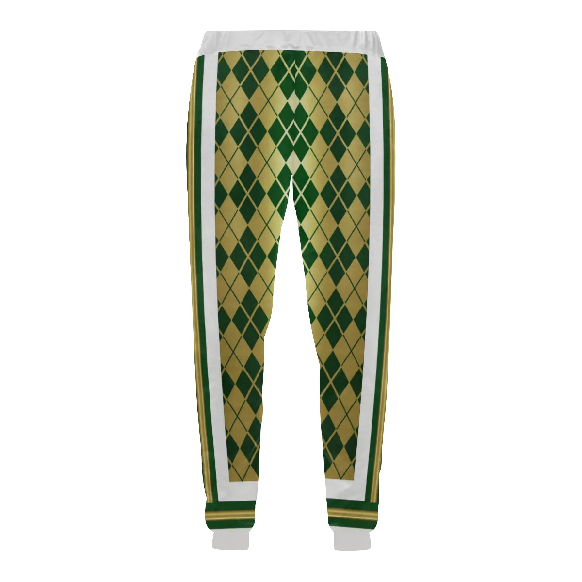 ARLEQUIN GREEN Men's All Over Print Sweatpants