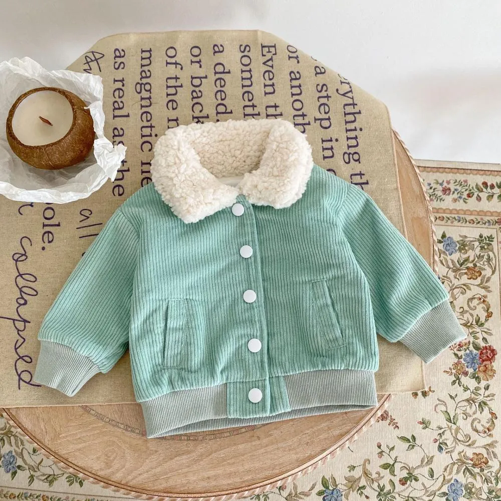 Autumn and Winter Baby Girls Corduroy Cardigan Coat Wholesale Girls Clothes