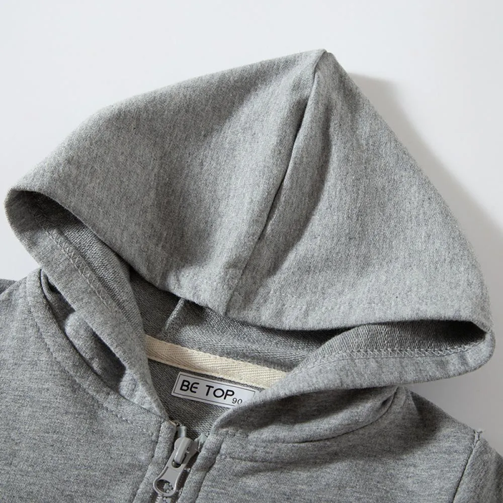 Autumn Children's Jacket Cassette Hood Zipper Shirt Wholesale Boys Clothes