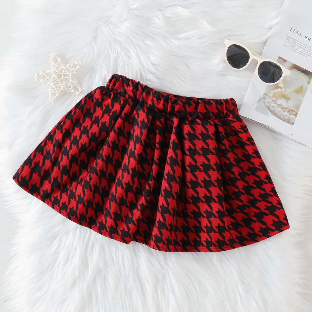 Autumn Girls Long-sleeved Lapel Coat Short Skirt Suit Wholesale Girls Clothes