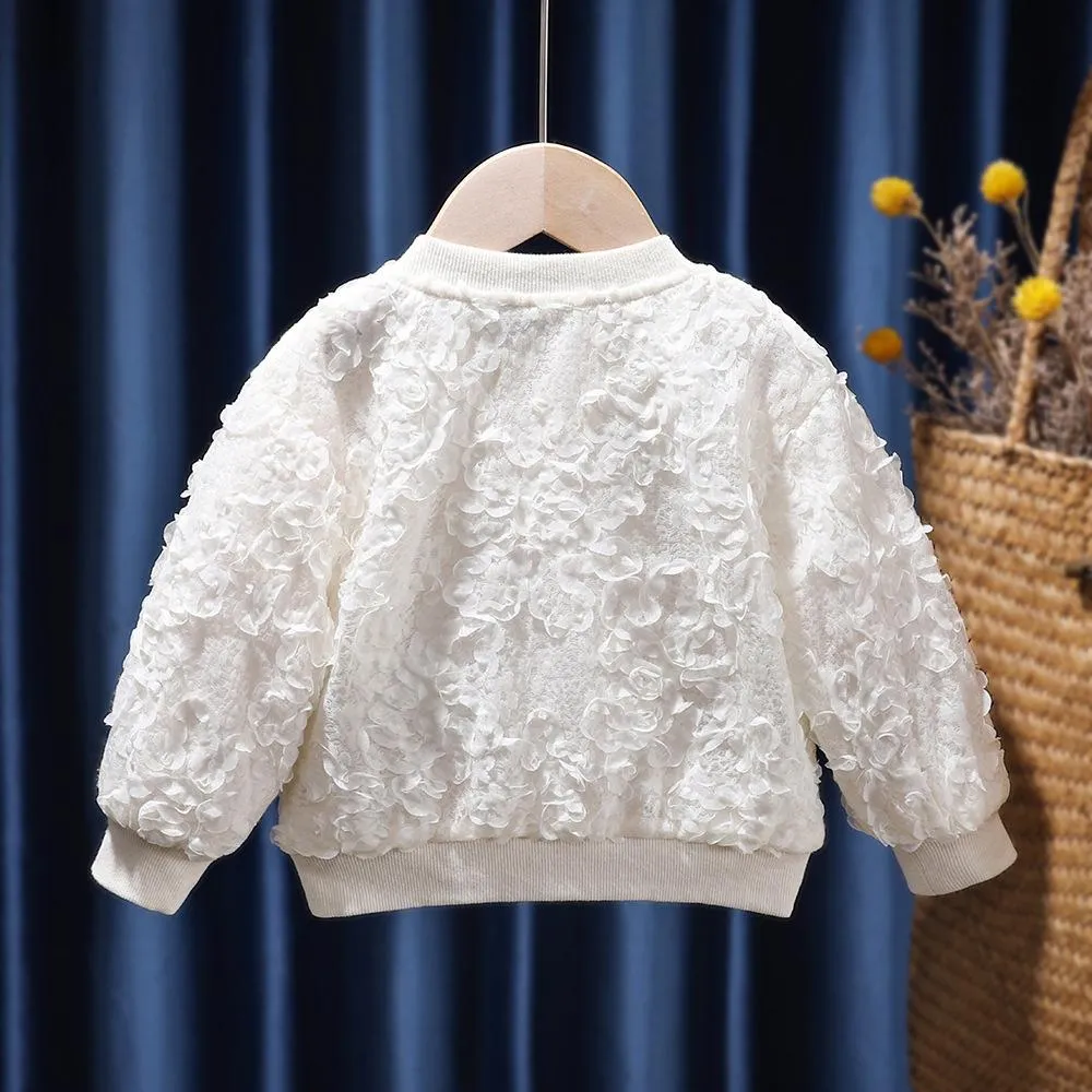 Autumn Little Girls Western-style Cute Cardigan Coat Wholesale Girls Clothes