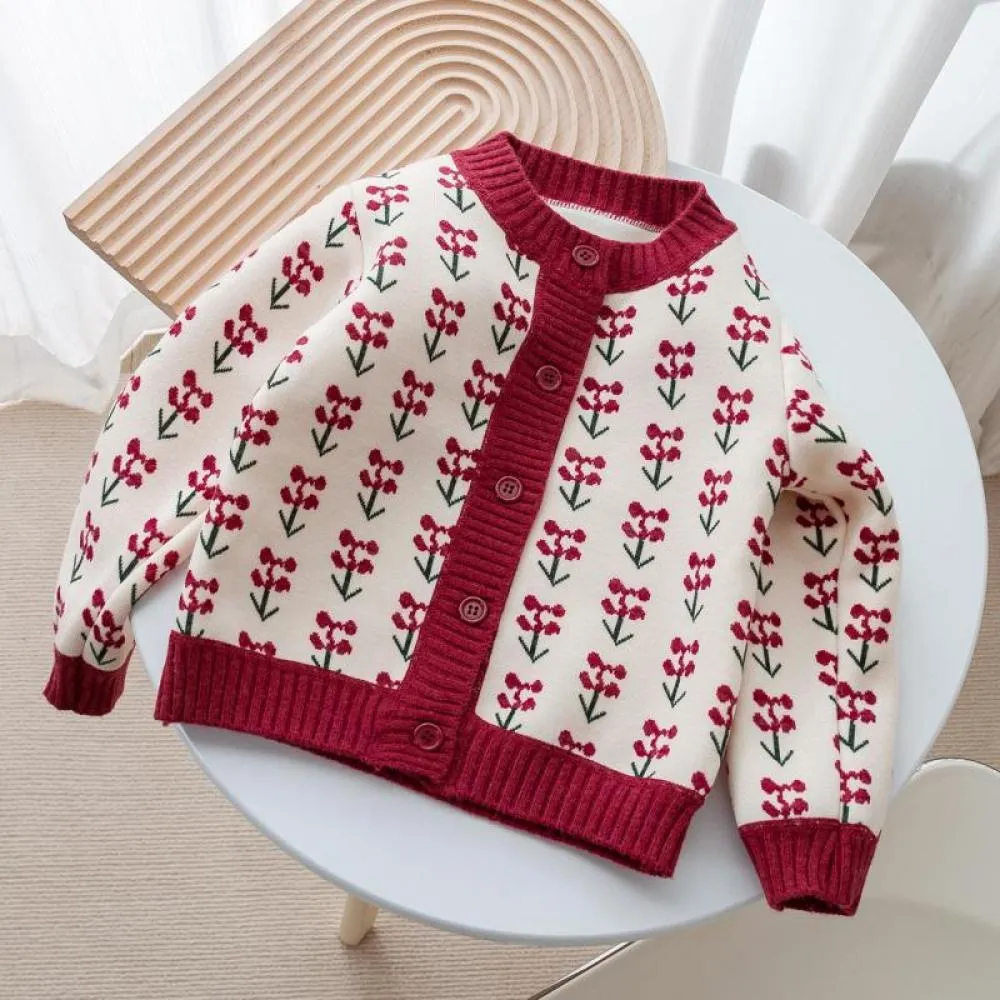 Autumn Little Girls Western-style Pullover Sweater Wholesale Girls Clothes