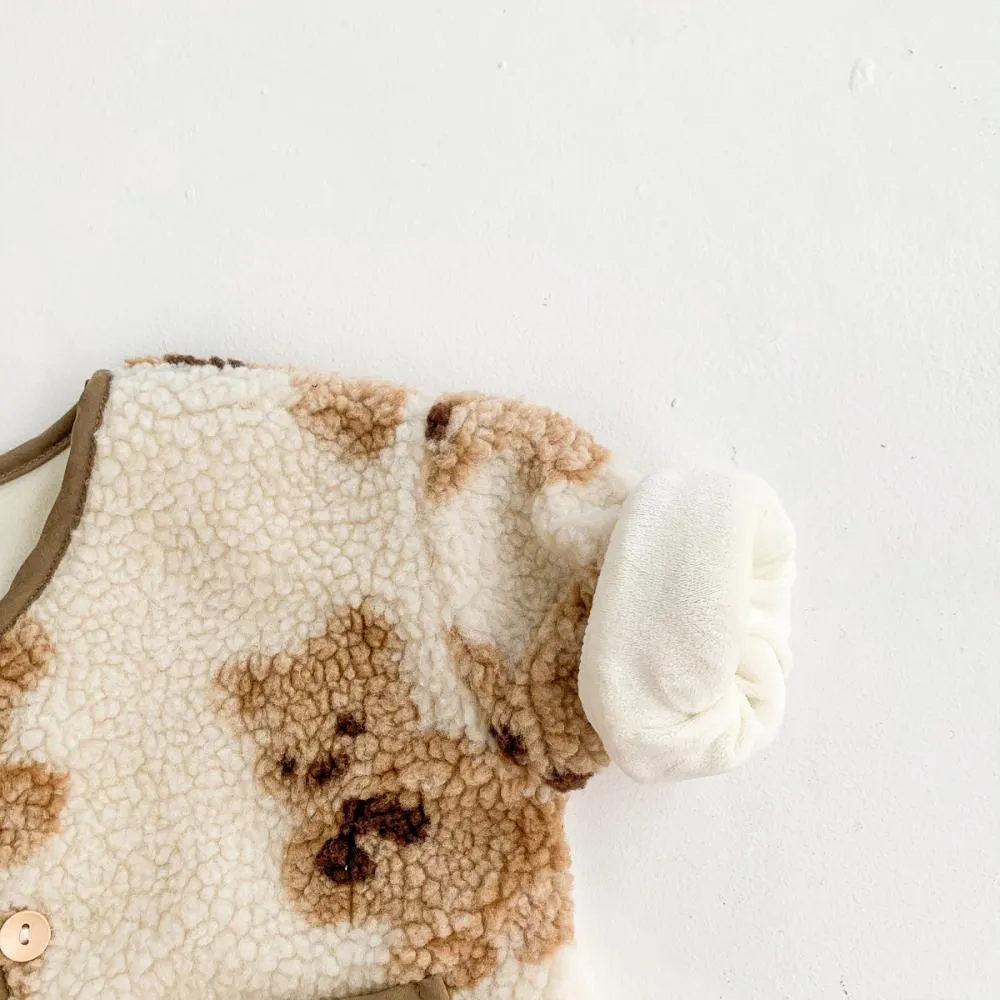 Baby Autumn/Winter Cartoon Thicken Cardigan Western-style Coat Wholesale Baby Clothes