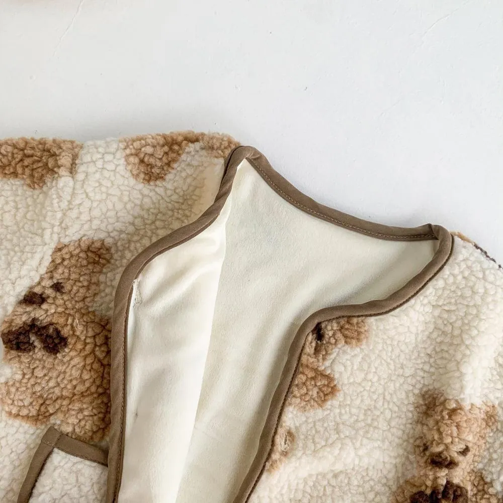 Baby Autumn/Winter Cartoon Thicken Cardigan Western-style Coat Wholesale Baby Clothes