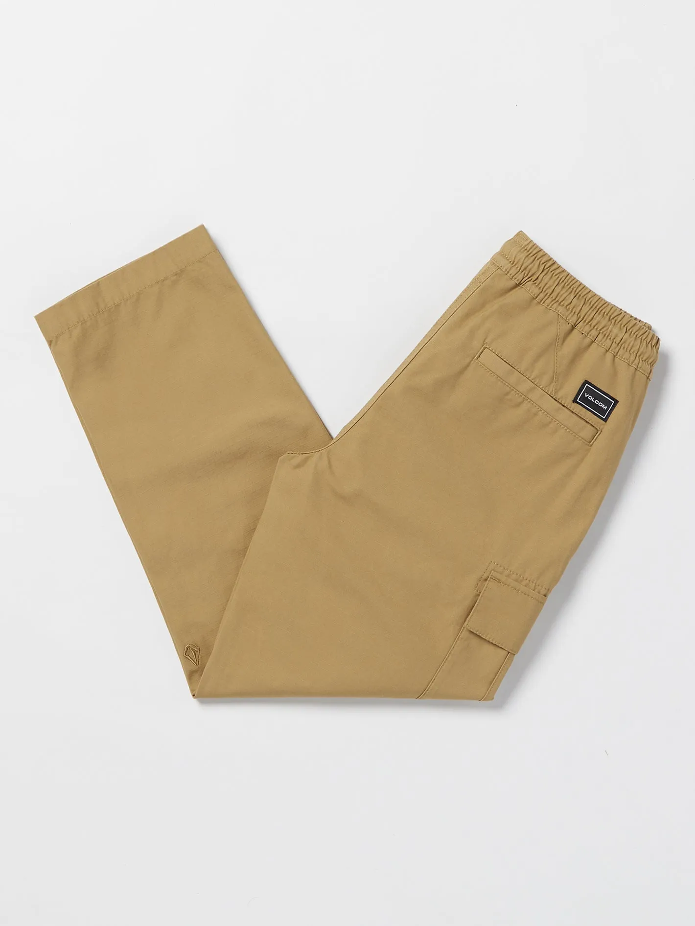 Big Boys March Cargo Elastic Waist Pants - Dark Khaki