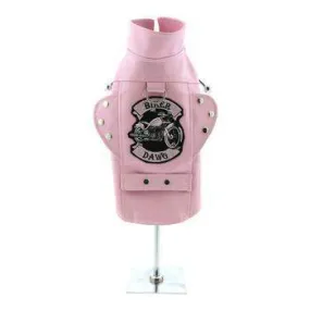Biker Dawg Motorcycle Jacket - Pink