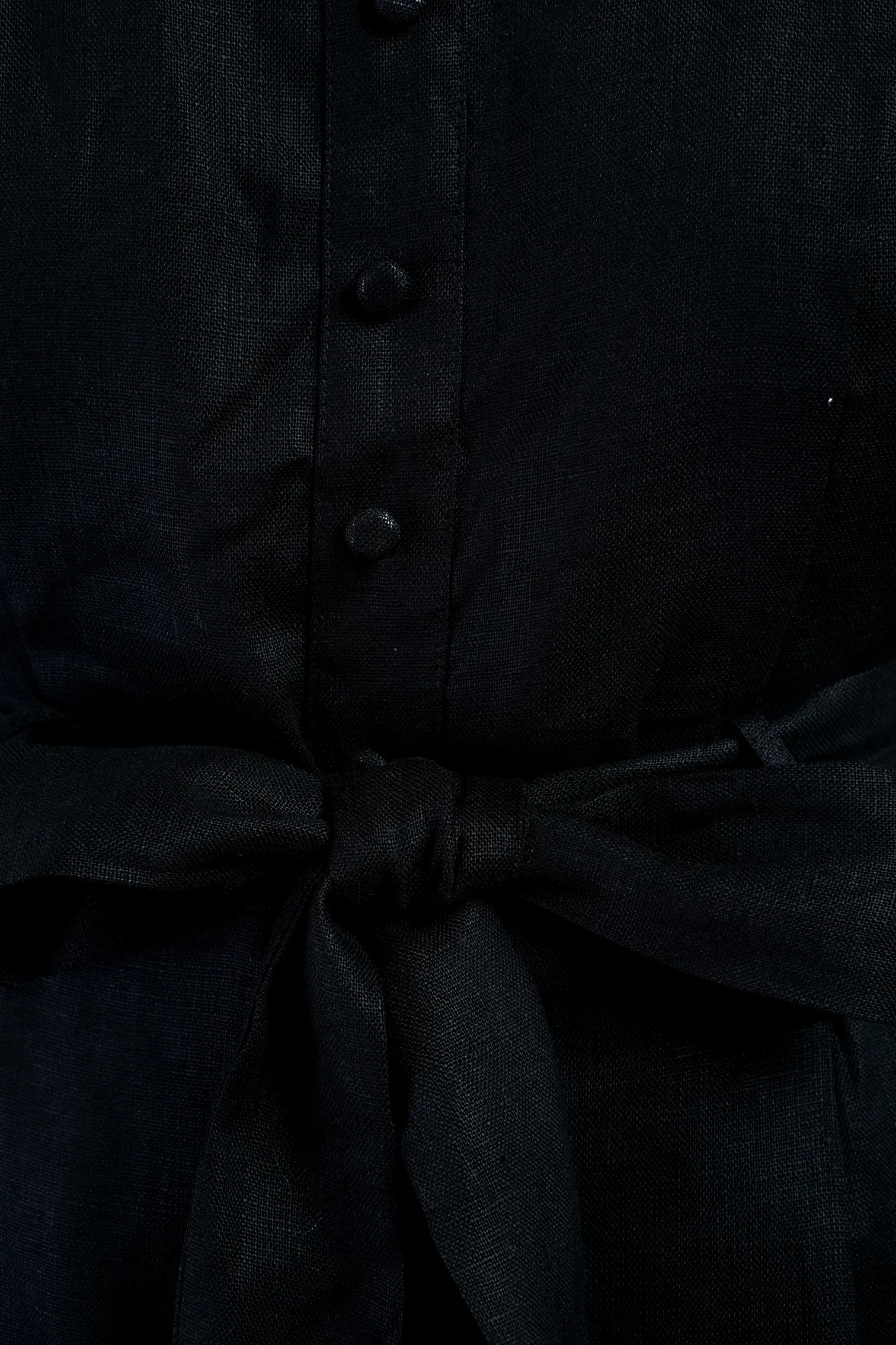 Black Linen Halter Jumpsuit