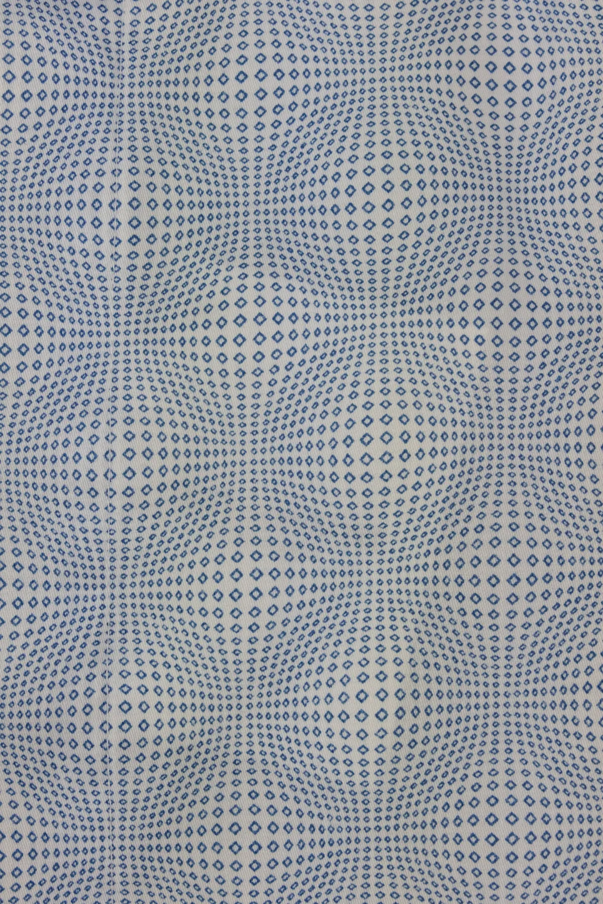 Blue Forward Point Collar Pattern Shirt With White Collar