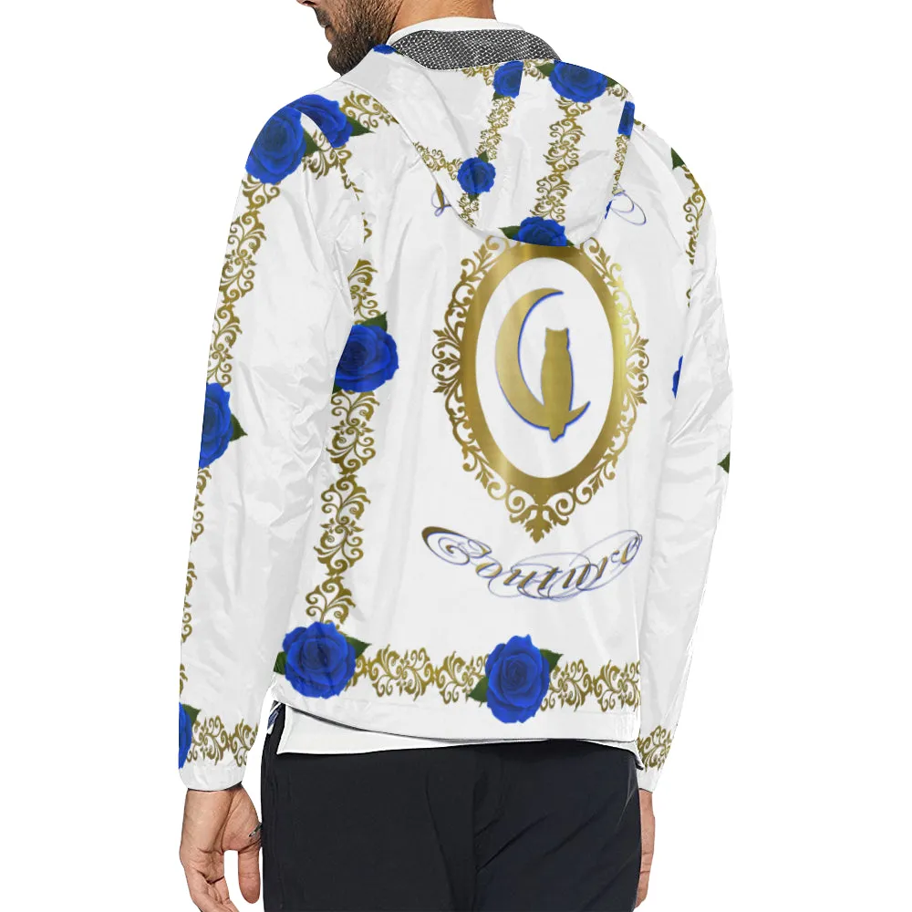BLUE ROSES Unisex All Over Print Windbreaker