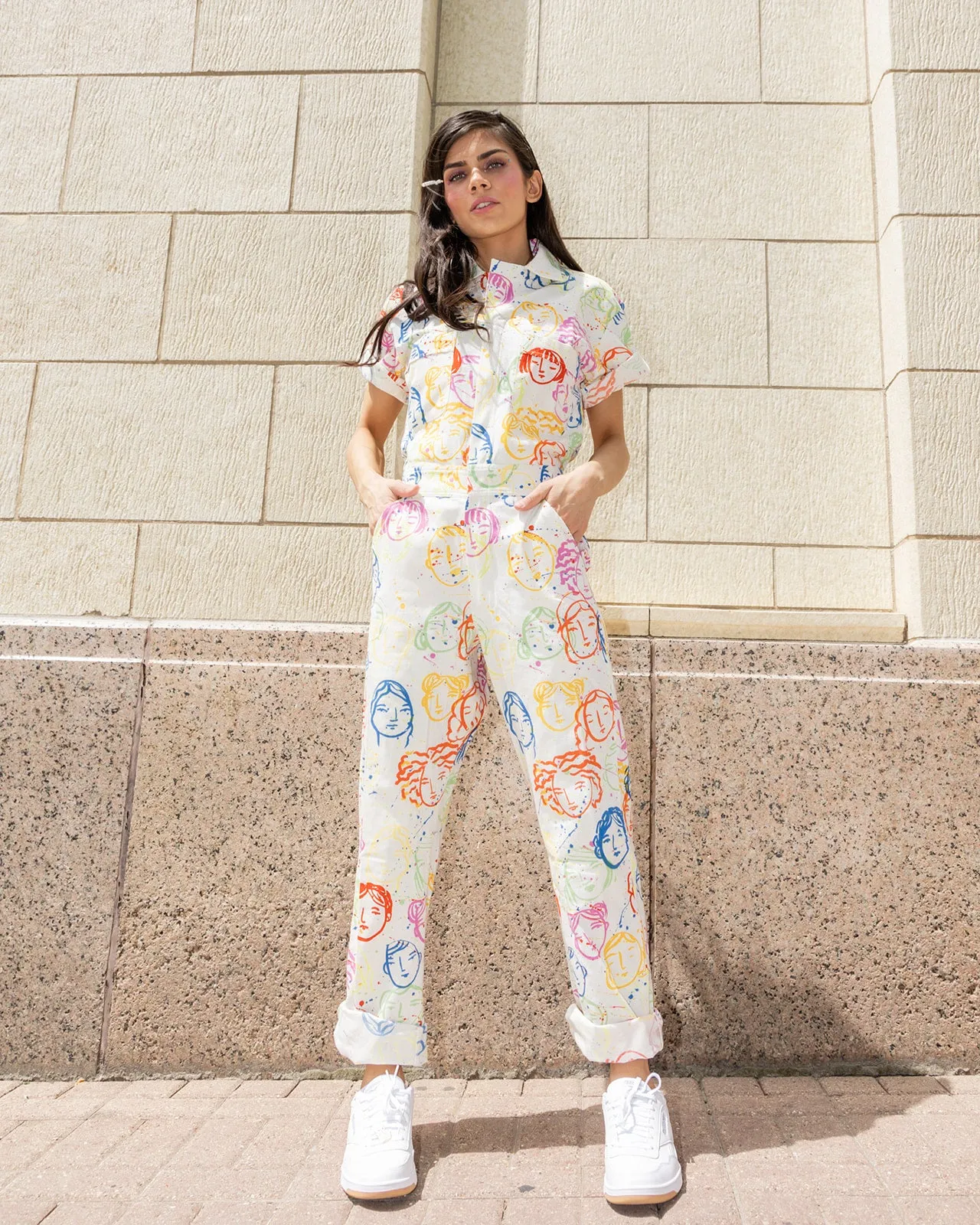 Bowie Rainbow Jumpsuit | Printed jumpsuit | Boiler-suit | Romper
