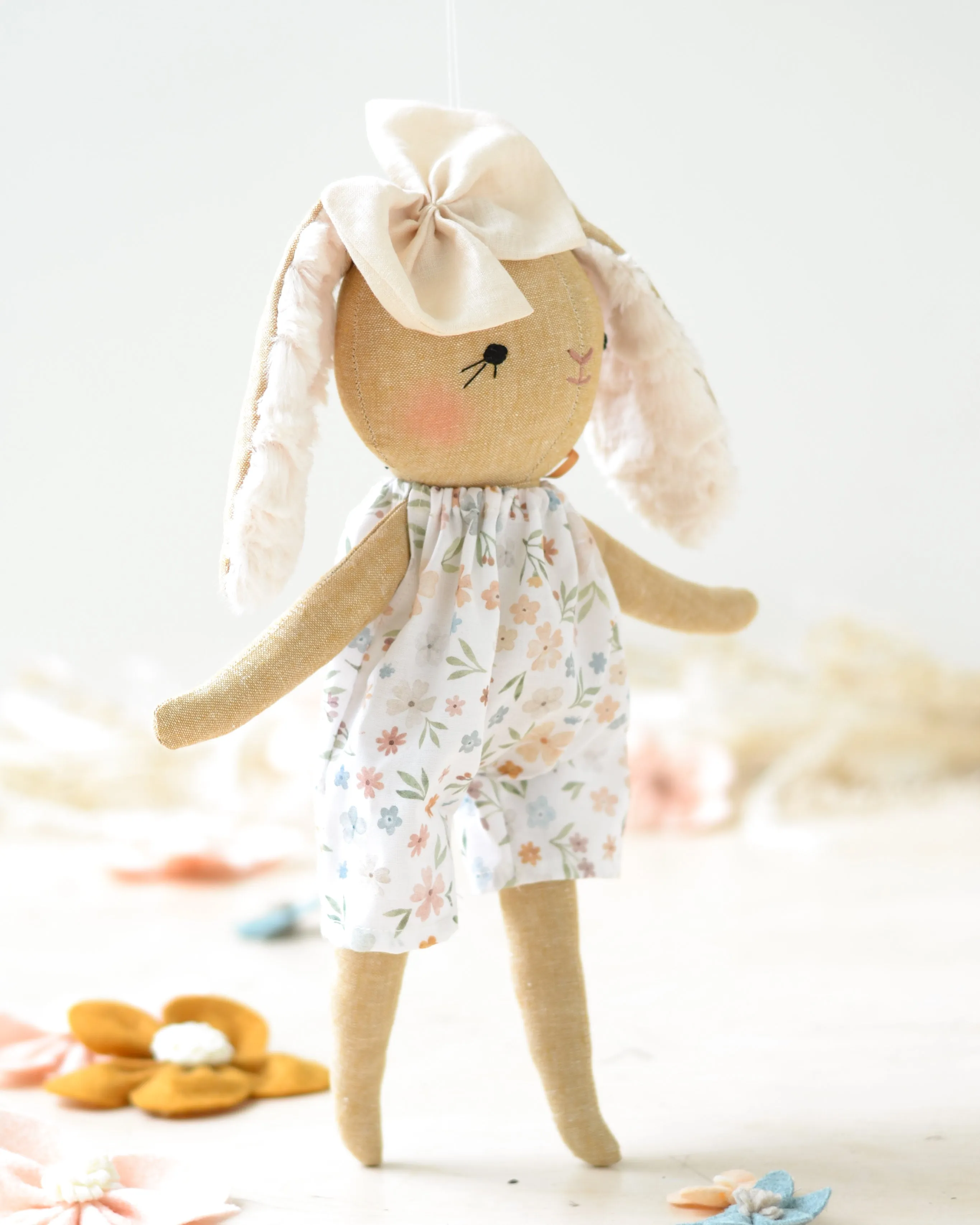 Bunny Soft Toy Jeanne Floral Jumpsuit
