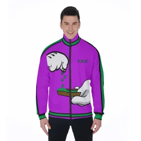 BURN THE OPPS PRPLE Stand Collar Jacket