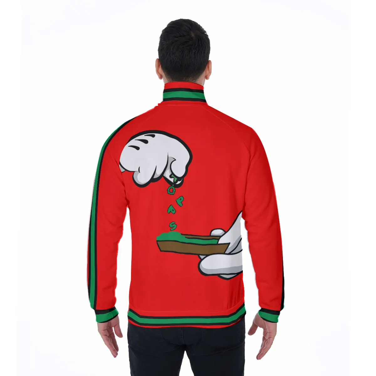 BURN THE OPPS RED Stand Collar Jacket