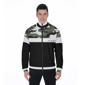 CAMOUFLAGE BLACC Stand Collar Jacket
