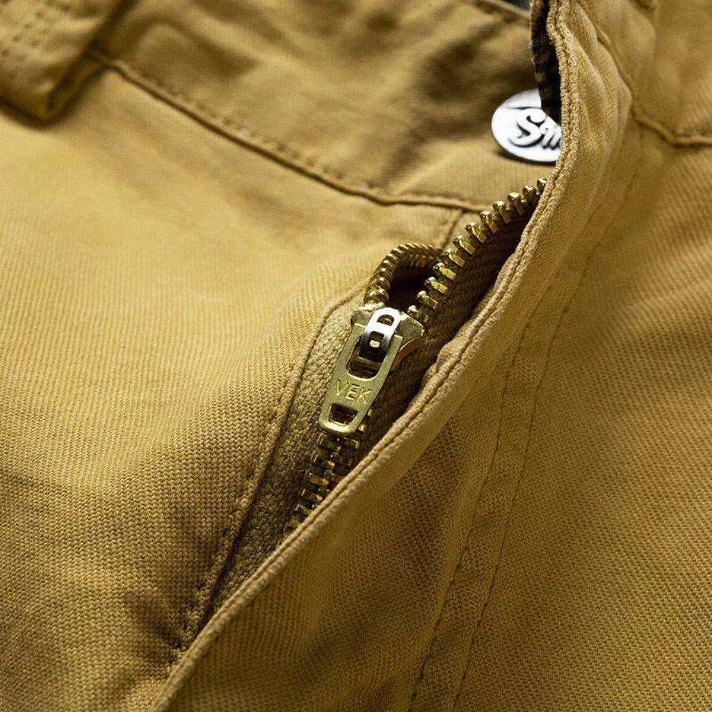 Camouflage cargo men's denim shorts