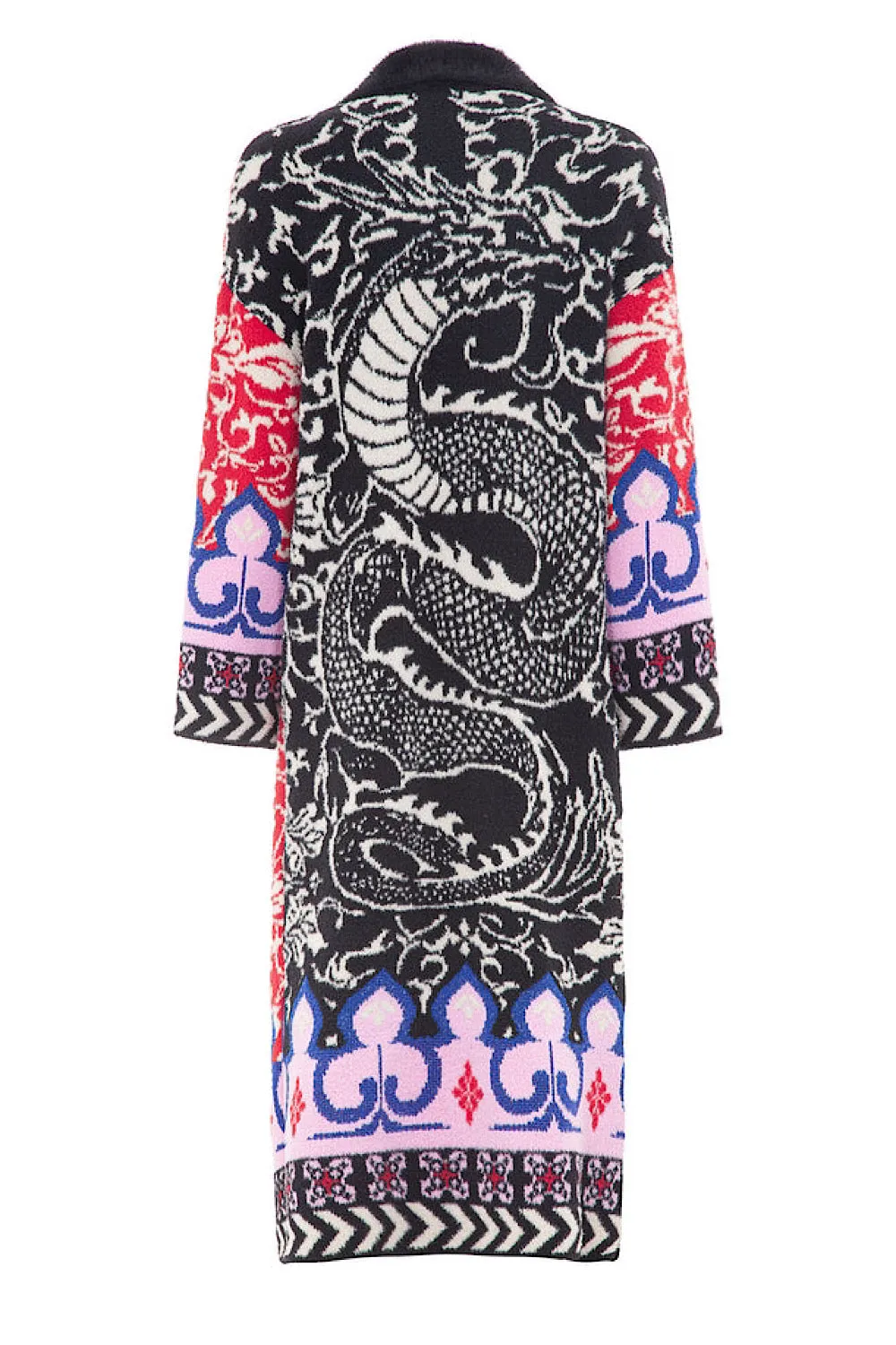CAPPOTTO IN MAGLIA PATTERN FIORI