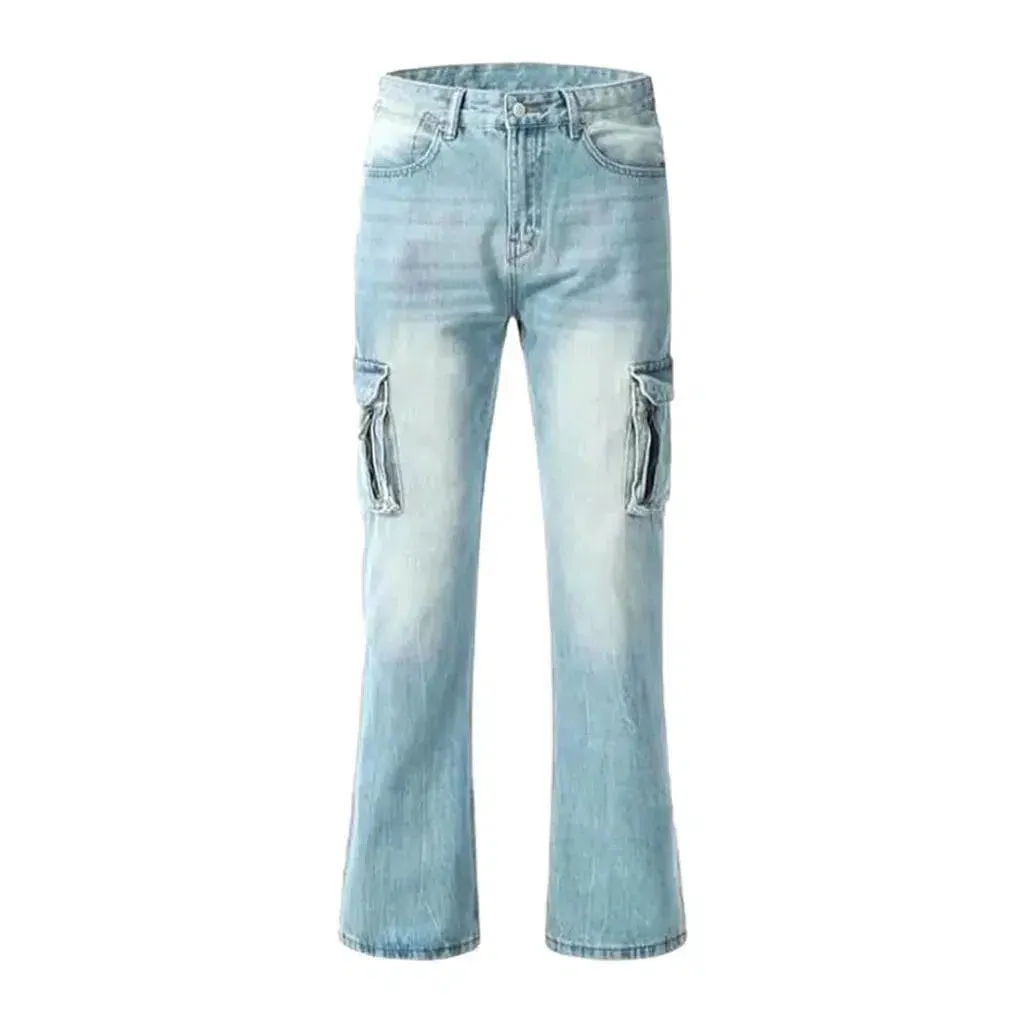 Cargo men's bootcut jeans