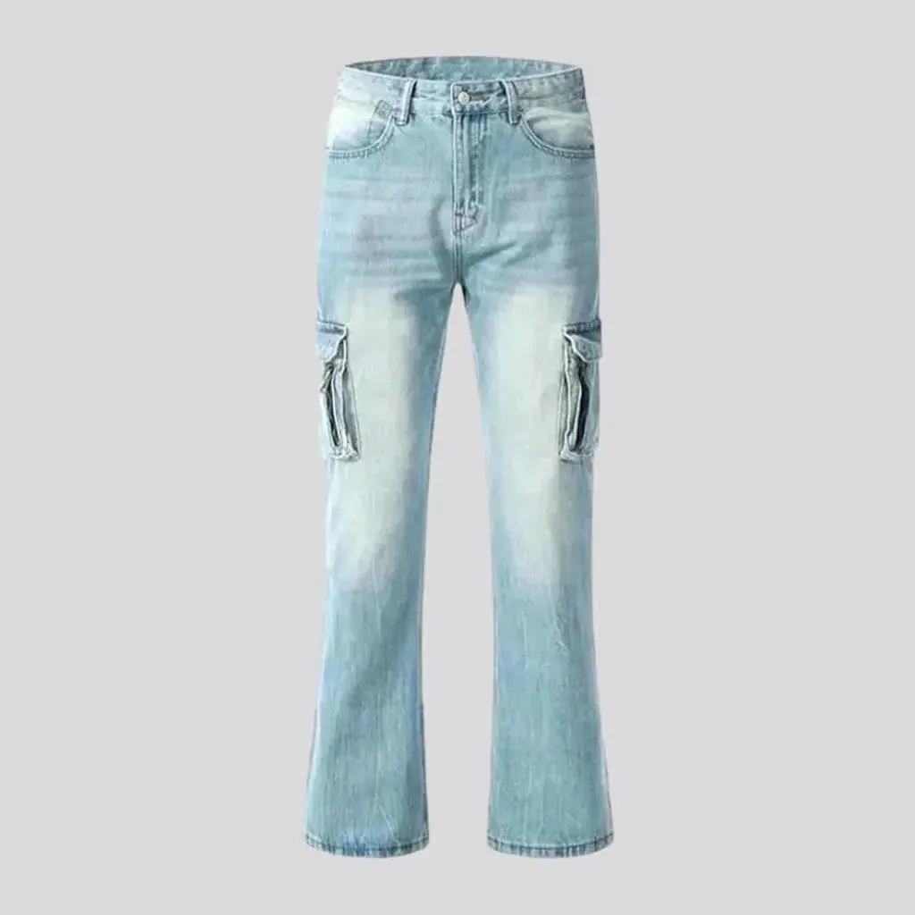 Cargo men's bootcut jeans