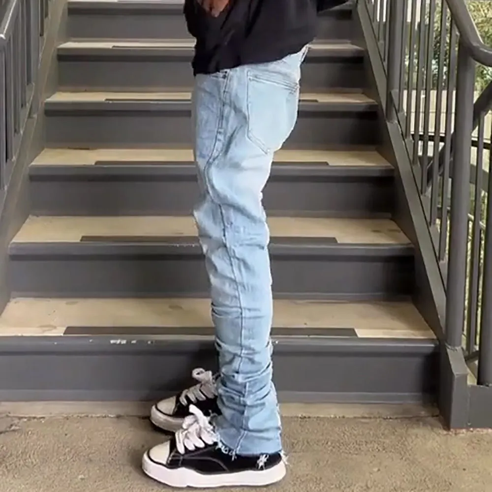 Casual Versatile Solid Color Multi-color Jeans