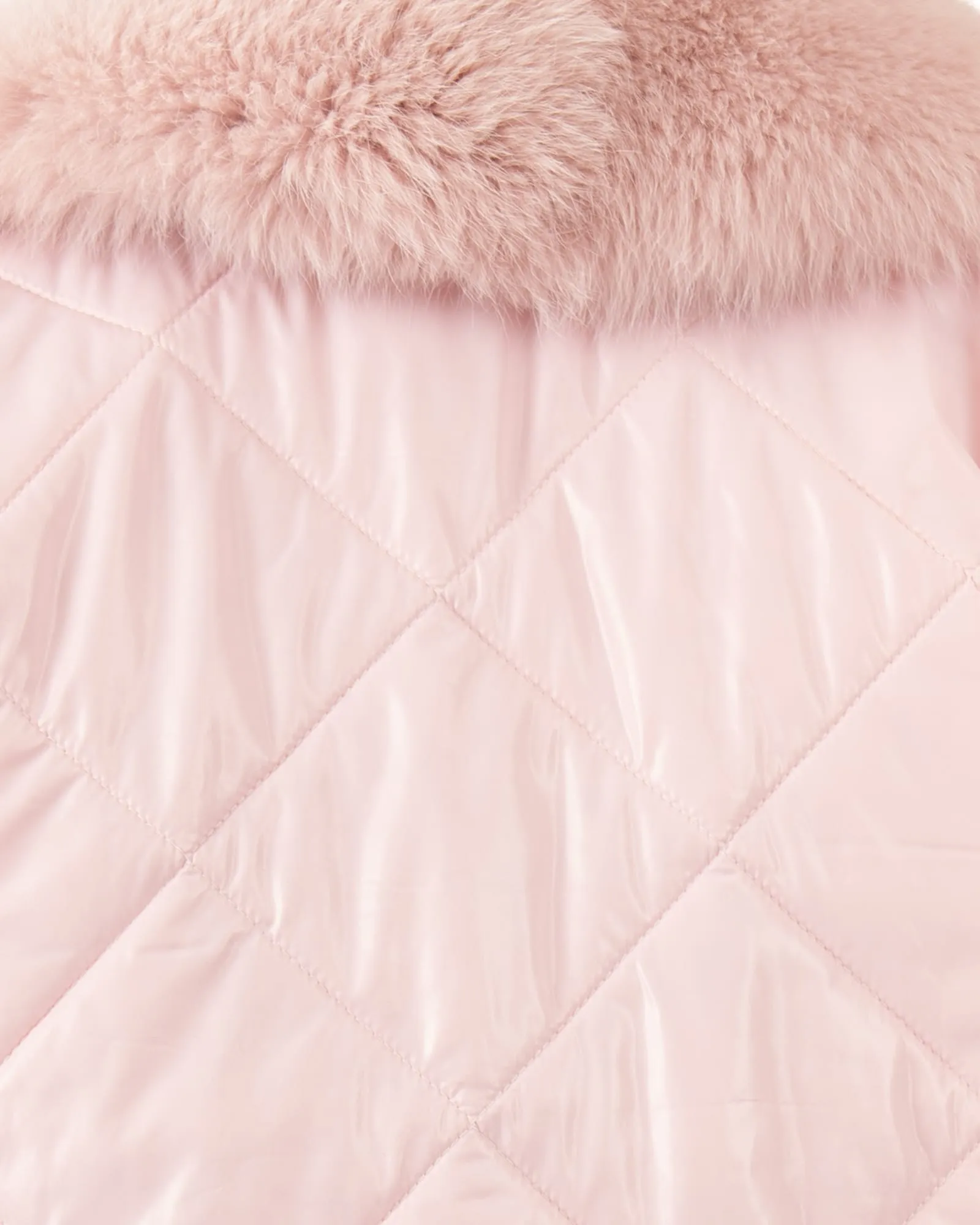 Cento Grammi with Fox collar - Pink