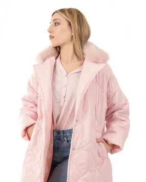 Cento Grammi with Fox collar - Pink