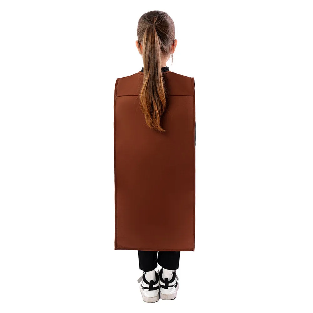 Charlie and the Chocolate Factory Kids Children Gold Coupon Cosplay Costume