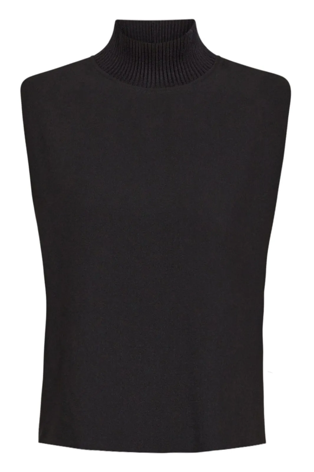 Co´couture - Volacc Rib Turtleneck Vest - 96 Black