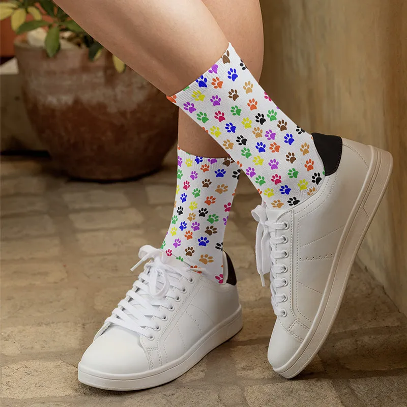 Colorful Paw Socks