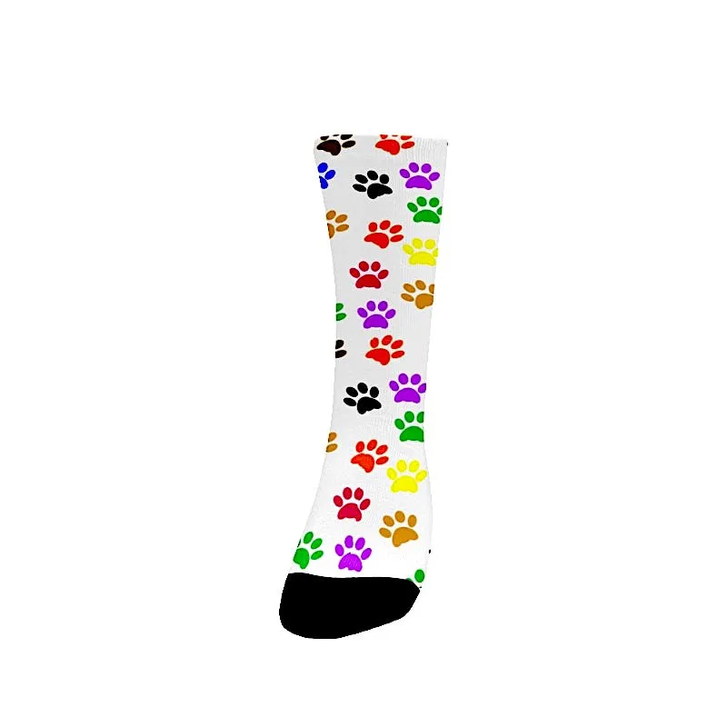 Colorful Paw Socks