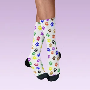 Colorful Paw Socks