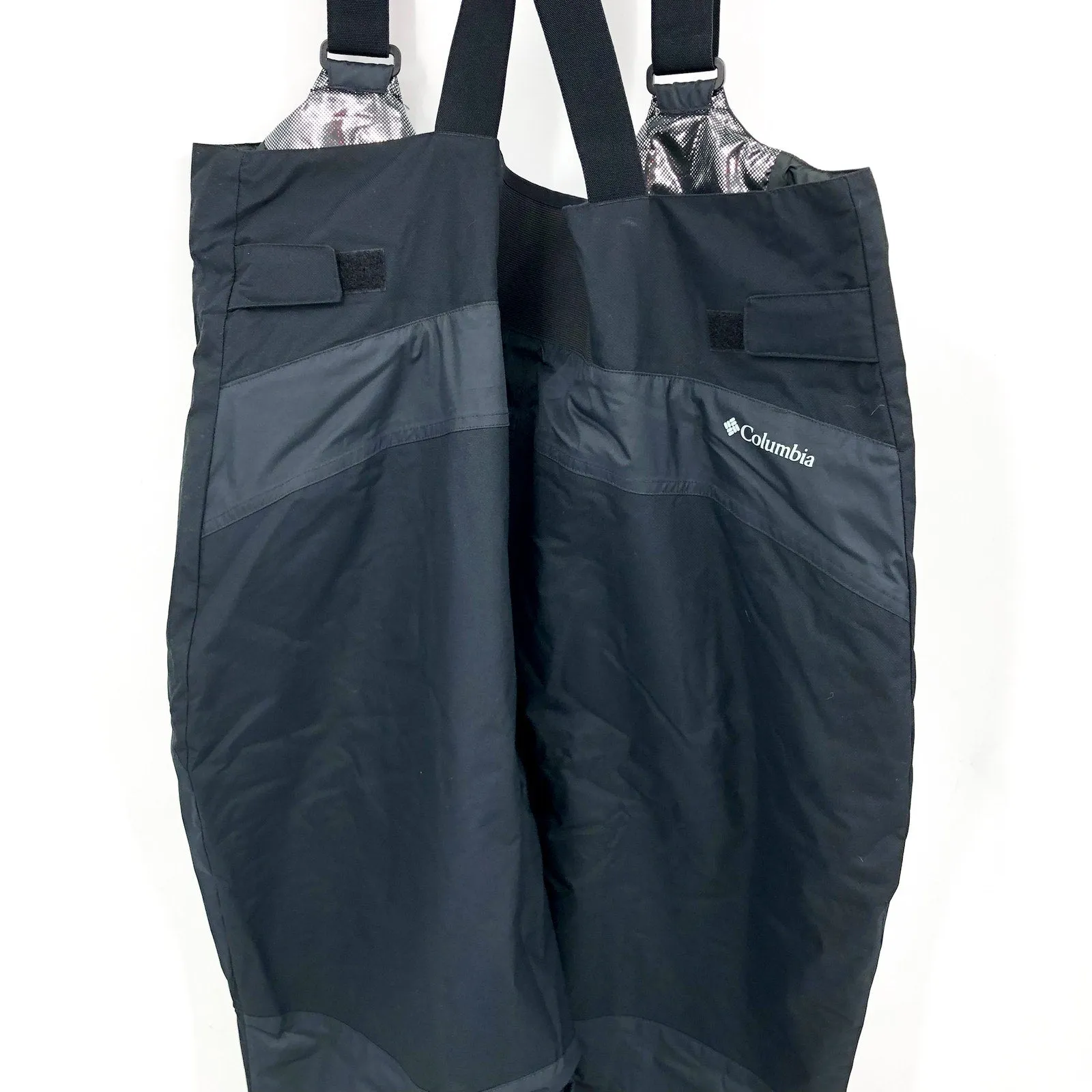COLUMBIA Women's Iceventure Bib Hiking Pants Size 2X Black Waterproof