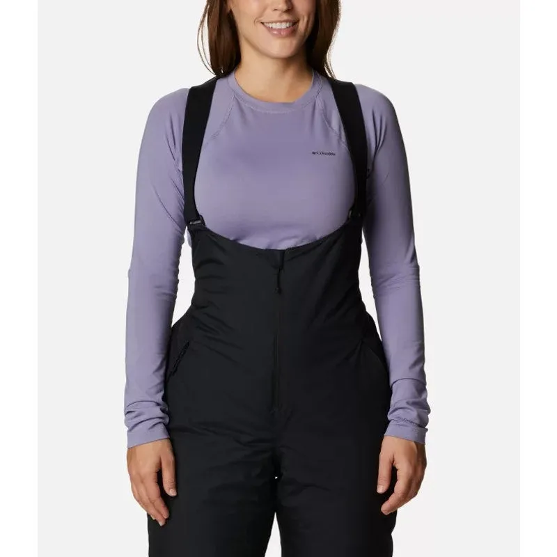 COLUMBIA Women's Iceventure Bib Hiking Pants Size 2X Black Waterproof