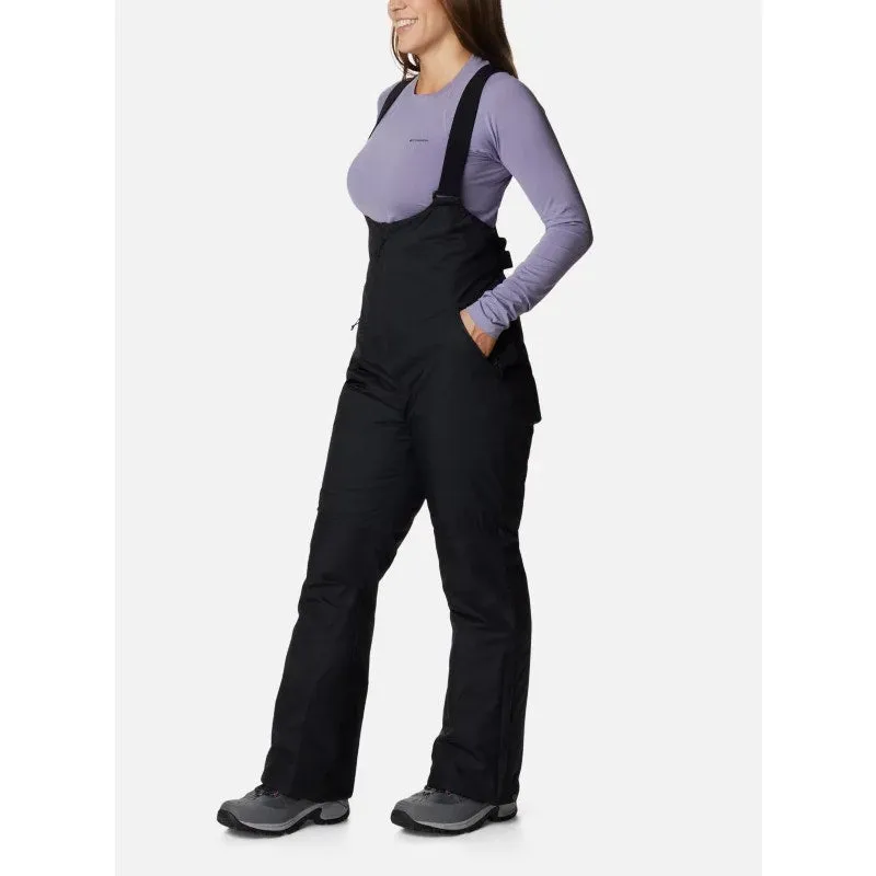 COLUMBIA Women's Iceventure Bib Hiking Pants Size 2X Black Waterproof
