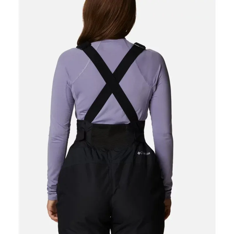 COLUMBIA Women's Iceventure Bib Hiking Pants Size 2X Black Waterproof