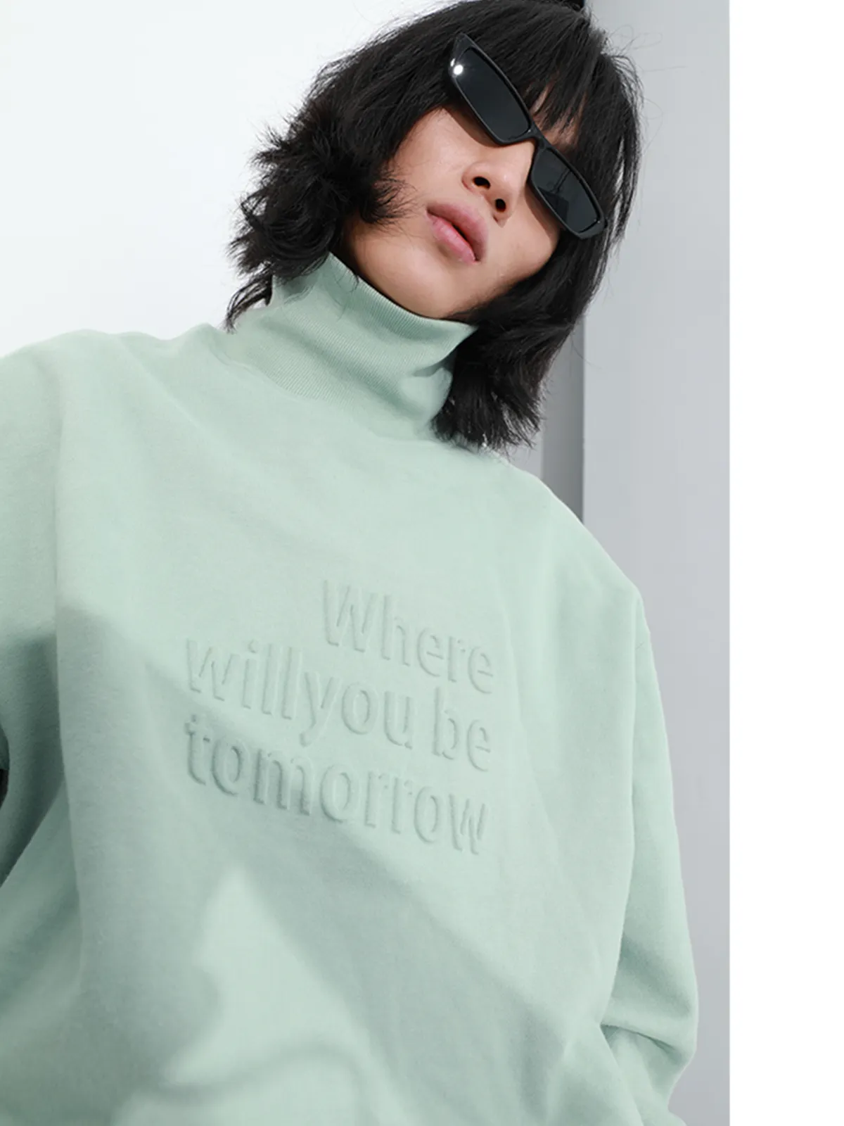 Cotton Turtleneck Sweatshirt