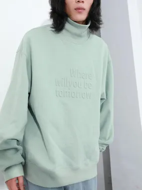 Cotton Turtleneck Sweatshirt