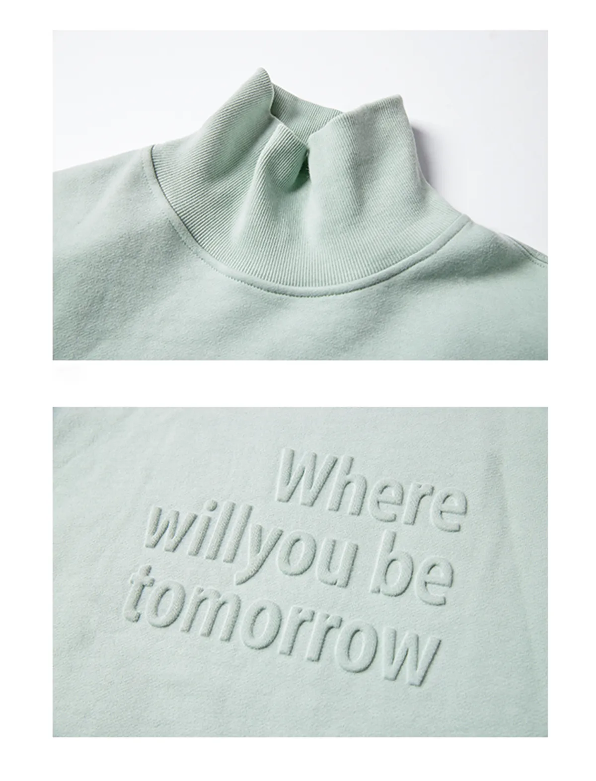 Cotton Turtleneck Sweatshirt