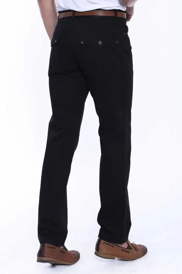 Covered Pocket Suede Pants - Wessi