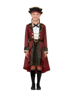 Deluxe Swashbuckler Pirate Costume for Toddlers and Girls